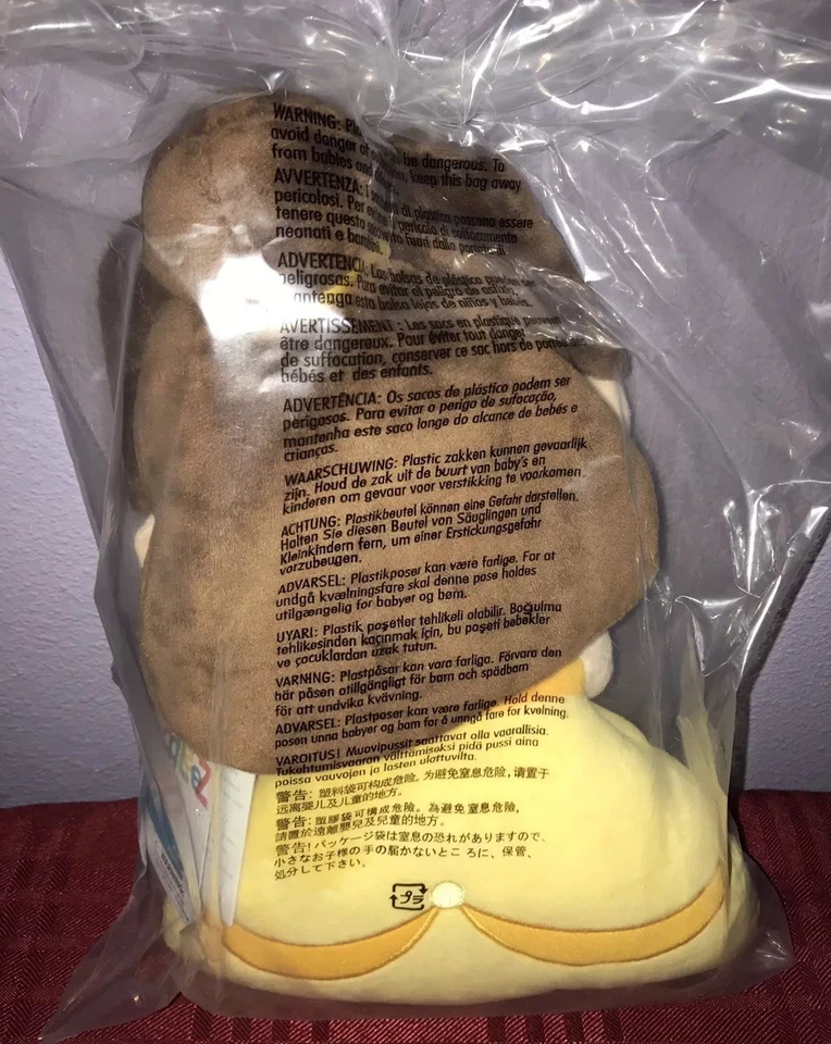 Pelúcia exclusiva 13 polegadas Princess Beauty and the Beast Cuddleez Belle Glowing - Imagem 3 de 4