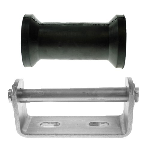 Boat Trailer Bracket C/W Flat Keel Roller 127mm Wide 70/51mm Diameter 19mm Bore