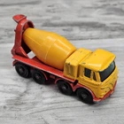 Vintage Lesney Matchbox No 21 Foden Concrete Truck Cement Mixer Red Yellow Toy