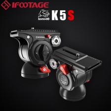 iFootage KOMODO K5s Fluid Head Hydraulic Damping Panoramic Tripod Head Load 5Kg
