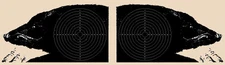 (50) Official NRA 50 Meter Running Boar Targets [18½" x 28"] on tagboard