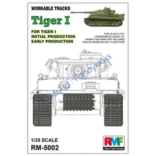 RYEFIELD RM5002U 1/35 WORKABLE TRACK LINKS Pz.Kpfw. VI Tiger I LATE PRODUCTION