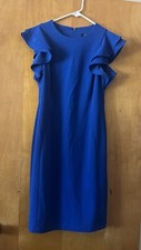 Formal Navy Blue Zip Dress Size 8