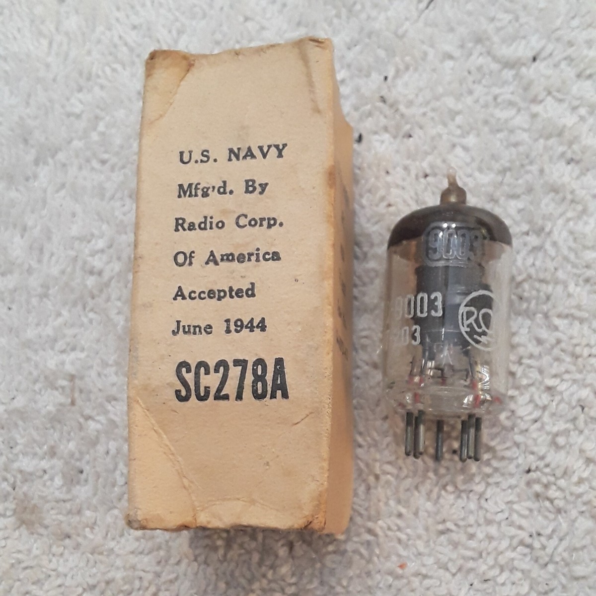 RCA CRC US NAVY 30（VT-27） 直熱3極管 2本セット - 直流 直流2V管