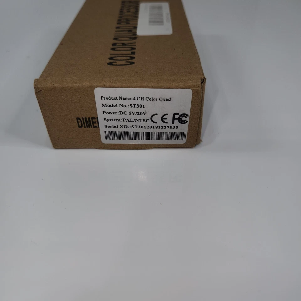 4-Channel Mini Quad View BNC Video Processor With IR Remote - Image 2 of 3