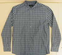 Via Europa Mens Cotton Blend Long Sleeve Dress Shirt Blue Multi Plaid S C122 Via Europa Mens Cotton Blend Long Sleeve Dress Shirt Blue Multi Plaid S C122