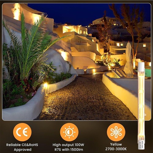 Halogenlampe R7s 78mm 118mm Glasröhre Glühbirne COB 220V 240V - Afbeelding 9 van 19
