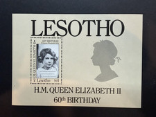 Stamps Lesotho Queen Elizabeth 1986 MNH SC#534 (Sheet of 1) as Shown