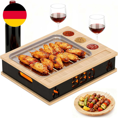 BBQ Warmhalteplatte, Edelstahl Grill Plate Wärmebehälter Für Speisen, Grillgut S