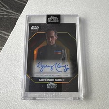 2024 Topps Chrome Black Star Wars Governor Tarkin Gold Refractor /50 Auto