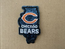 CHICAGO BEARS embroidered iron on Patch  Vintage NFL 3” X 1.75”