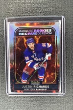 2021-22 O-Pee-Chee Platinum - Marquee Rookies Justin Richards #262 Hot Magma...