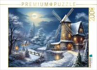 Calvendo Puzzle Winterlandschaft Mit WindmüHle | 2000 Teile Lege-GrößE 90 × 67 C