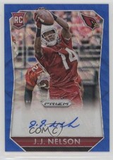 2015 Panini Prizm Rookie Signatures Blue Wave 68/150 JJ Nelson #RS-JJ Auto 0u7
