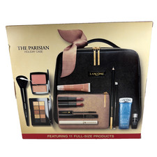 Lancome Parisian 2016 Holiday Makeup Train Case - 11 Full Size Products NEW