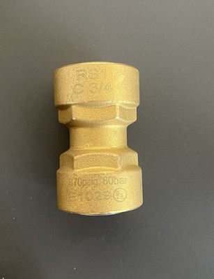 SB1 3/4  Quick Connect HVAC Brass Coupler Fitting 3/4  RS1 Coupling Slip X Slip