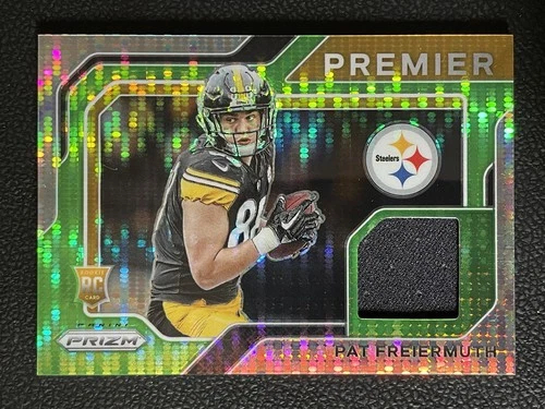2021 Panini Prizm Premier Tri-Color Pulsar #PJ22 Pat Freiermuth Jersey RC Rookie