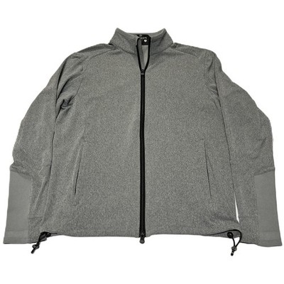 Greyson Mens Full Zip Performance Technical Jacket Size S Gray Golf Athleisure