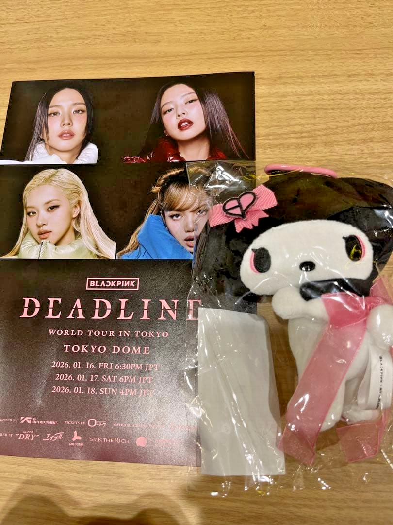 NEW BLACKPINK x My Melody Plush Keychain Sanrio Tokyo Tour Japan