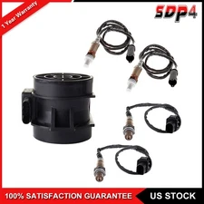 For 2004 BMW 325i 4pcs Up&Downstream Air Fuel Ratio Oxygen Sensor+MAF Sensor