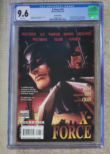 X-FORCE #22 CGC 9.6  Clayton Crain variant   Marvel Comics 2010