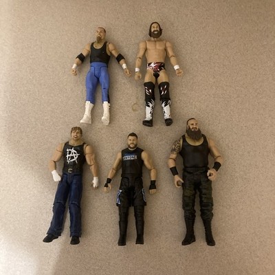 Lot Of 5 Wrestler Figures 7  Ambrose, Danielson, Neidhart, Owens, Strowman