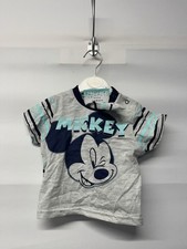 Girls Disney Mickey Mouse Grey T Shirt Size 6-9 Months Brand New