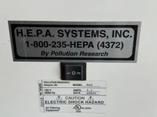 Pollution Research H.E.P.A. System Model M20 Commercial Air Purifier.