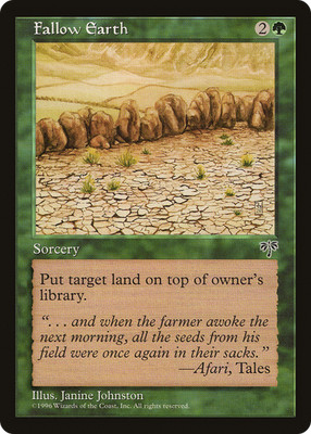 Fallow Earth (LP) Mirage MIR Magic MTG