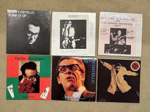 Elvis Costello 6 Live Vinyl LP Lot