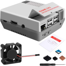 Case for Raspberry Pi 3B with Fan, Retro Gaming Nes3Pi Case with Cooling Fan, P
