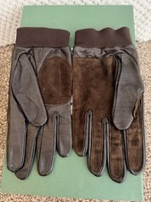 Musto Leather Shooting Gloves Size Large (9) In Brown