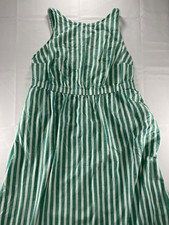 Universal Thread Maxi Green White Stripe Summer Sundress - Plus Size 2XL