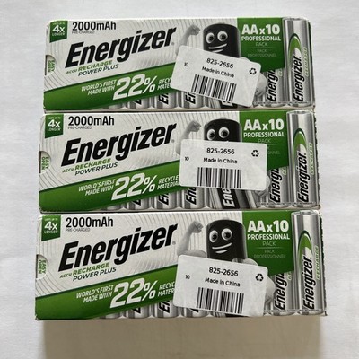 30 x Energizer AA 2000mAh Power Plus wiederaufladbare Batterien 3 x 10er Pack