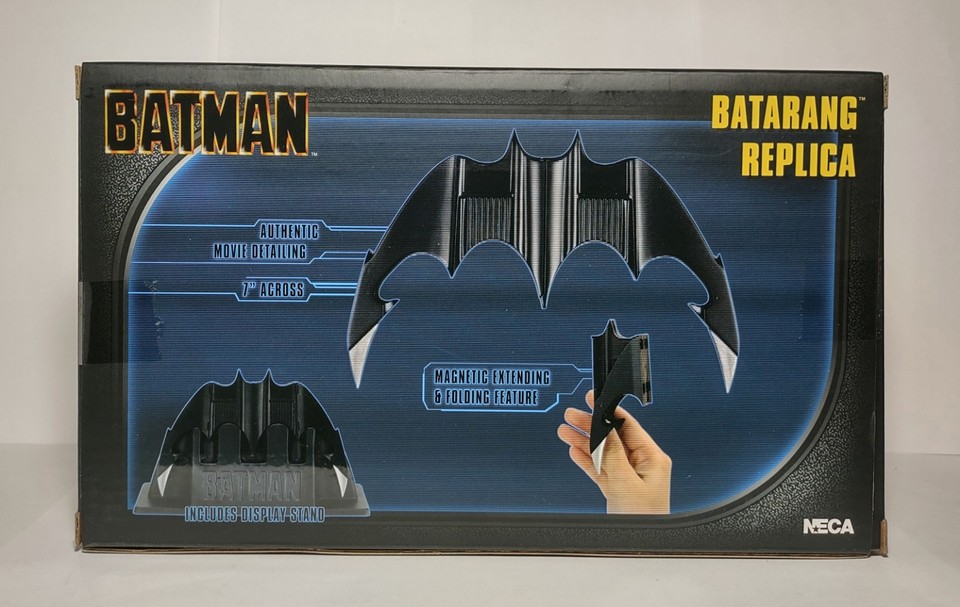 Neca DC Batman Batarang Replica Movie Prop 1989 Authentic Magnetic ...