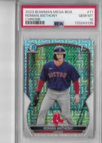 PSA 10  2023 Bowman Chrome Mojo Refractor Roman Anthony  RC  REAL STUD!!!