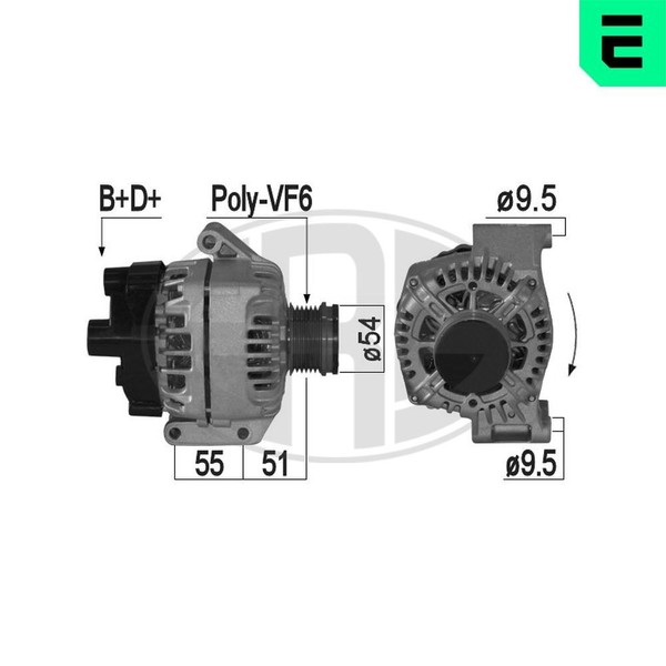 Era Generator 209225A FüR Alfa Romeo CitroËN Passend FüR Fiat Lancia Peugeot-image