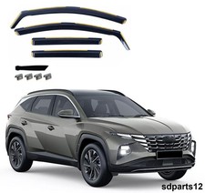 Windabweiser Getönt Regenabweiser Passend Für Hyundai Tucson IV ab 2021 /4-Tlg