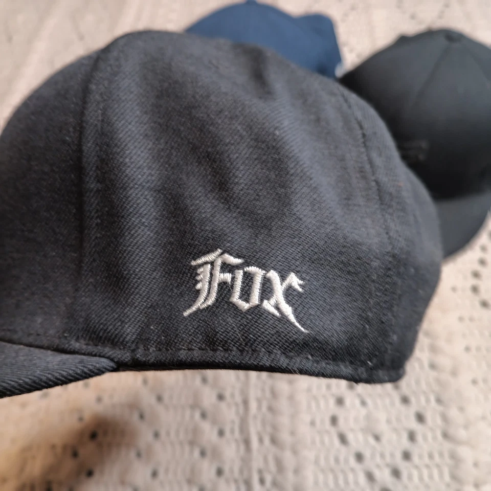 Lote de 3 chapéus Fox Racing ajustados 7 3/4 100% lã todos bordados profissionais Y2K Street - Imagem 4 de 4