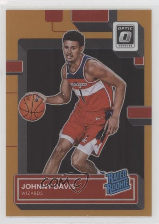 2022 Panini Donruss Optic Rated Rookie Orange Prizm 30/199 Johnny Davis #206 2o0