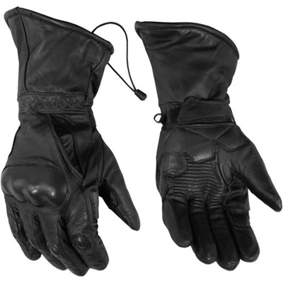 Motorcycle Leather Gloves for Men Full Finger Hard Knuckle Riding Driving Gloves