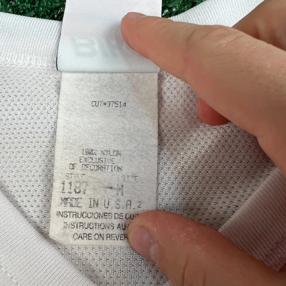 Camiseta de fútbol vintage para hombre Bike CRB mediana blanca amarilla púrpura EE. UU. años 80 Foto 4 de 4