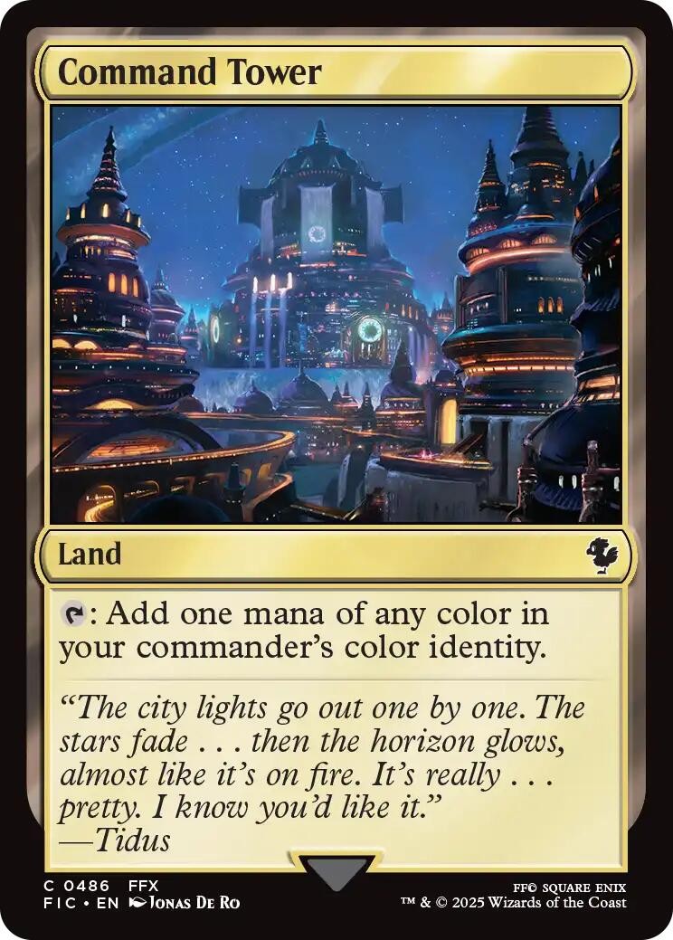 Command Tower (0486) [FIC - 486] Common NM Commander: FINAL FANTASY MTG