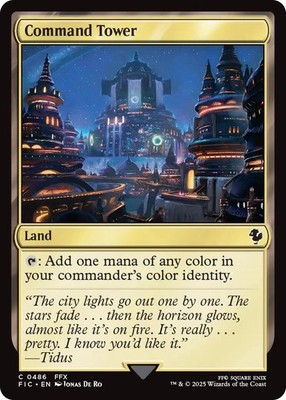 Command Tower (0486) [FIC - 486] Common NM Commander: FINAL FANTASY MTG
