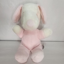 Rare 68' Pink Pastel Peanuts Snoopy Collectible Plush-United Feature Syndicate