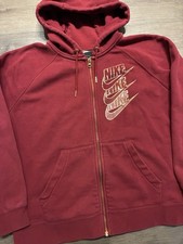 Nike Sportswear Womens NSW Hoodie Full Zip BB Hoodie Shine Red Gold M Just Do It