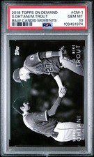 2018 Topps On Demand Shohei Ohtani Mike Trout Candid Moments PSA 10 Gem Mint