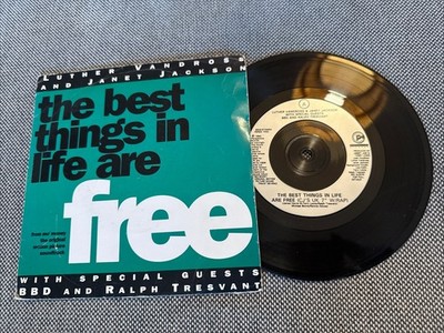 7'' Vinyl - Luther Vandross and Janet Jackson - The best things in Life are free