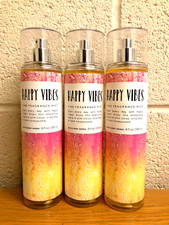 Bath  Body Works HAPPY VIBES Fine Fragrance Mist Spray Brand New QTY 3 