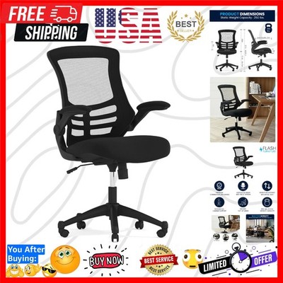 Kelista Mid-Back Swivel Office Chair with Adjustable Seat Height, Ergonomic M...